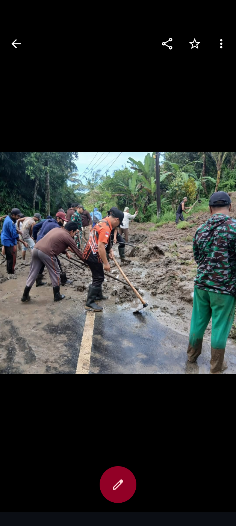 Awal Tahun 2026, Pohon Tumbang dan Tanah Longsor Terjadi di Tabanan