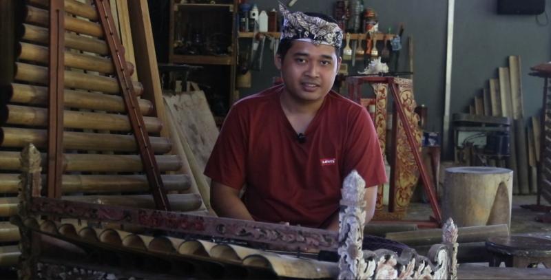 Berbekal Bambu Tabah, Edibud Bawa Gamelan Rindik Bambu Tembus Pasar Ekspor