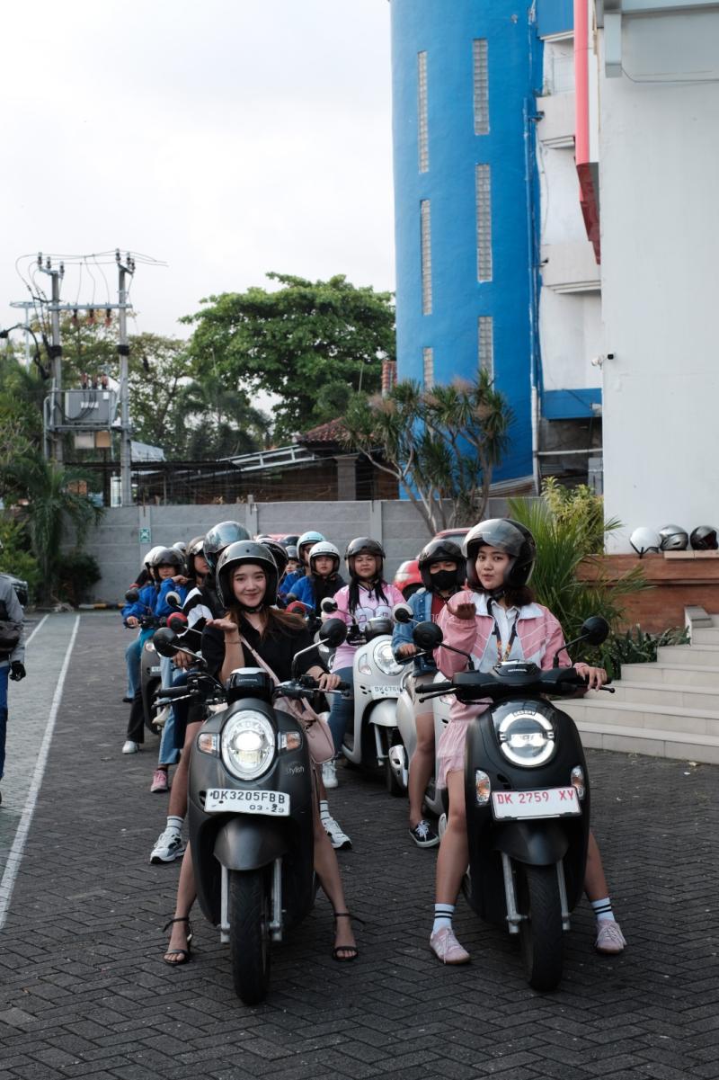 Scoopy Velocreativity, Serunya City Rolling Bareng Konsumen Honda Scoopy Bali