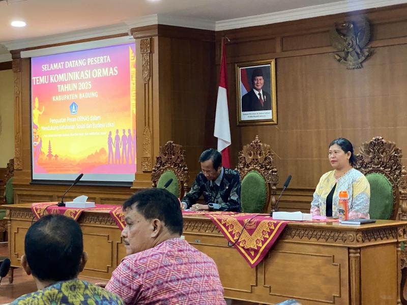 Kuatkan Peran Ormas dalam Mendukung Ketahanan Sosial dan Budaya Lokal, Kesbangpol Badung Gelar Temu Komunikasi Ormas