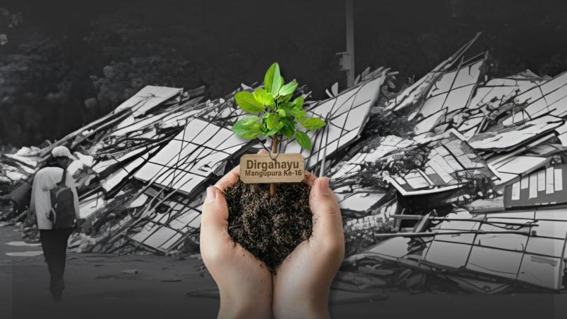 HUT Mangupura ke-16, Pemkab Badung Himbau Ucapan dengan Bibit Tanaman