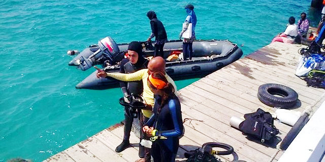 diving