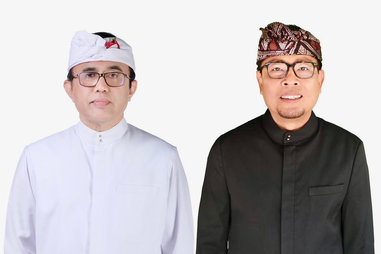 Wali Kota I Gusti Ngurah Jaya Negara dan Wakil Wali Kota, I Kadek Agus Arya Wibawa