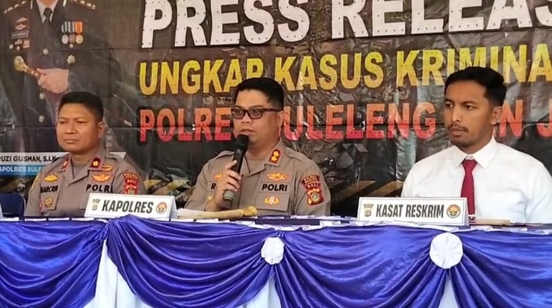 jumpa pers Kapolres Buleleng