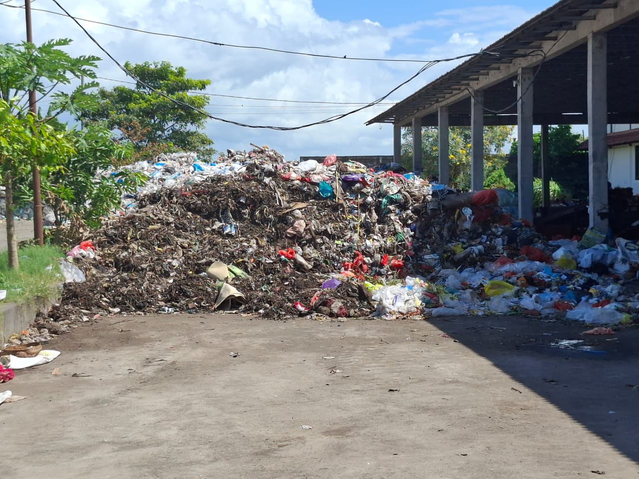 Tumpukan sampah 