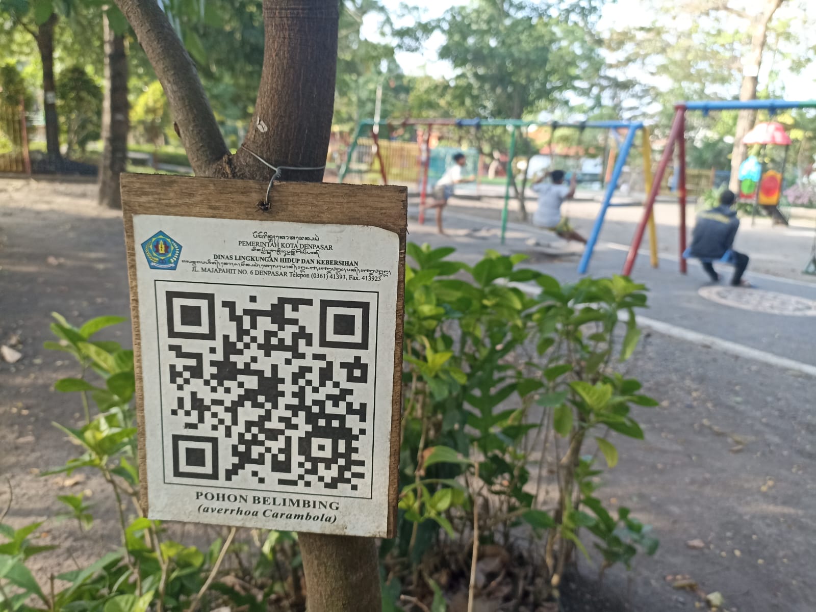 pohon berbarcode