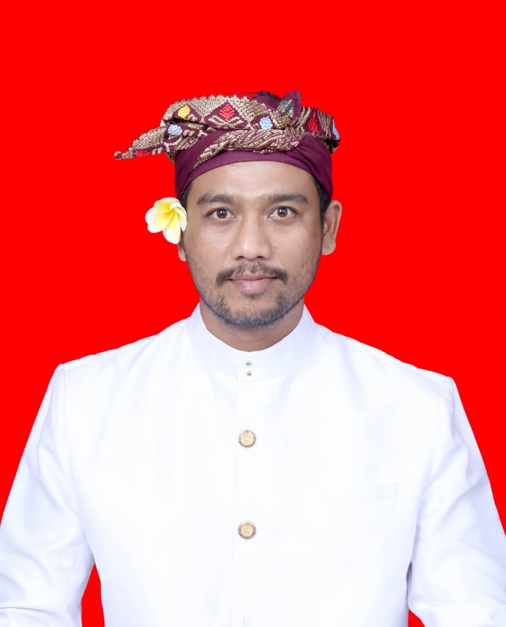 I Putu Darmendra alias Nonok (38), jurnalis yang ikut kontestasi Pilkades Suwat, Gianyar