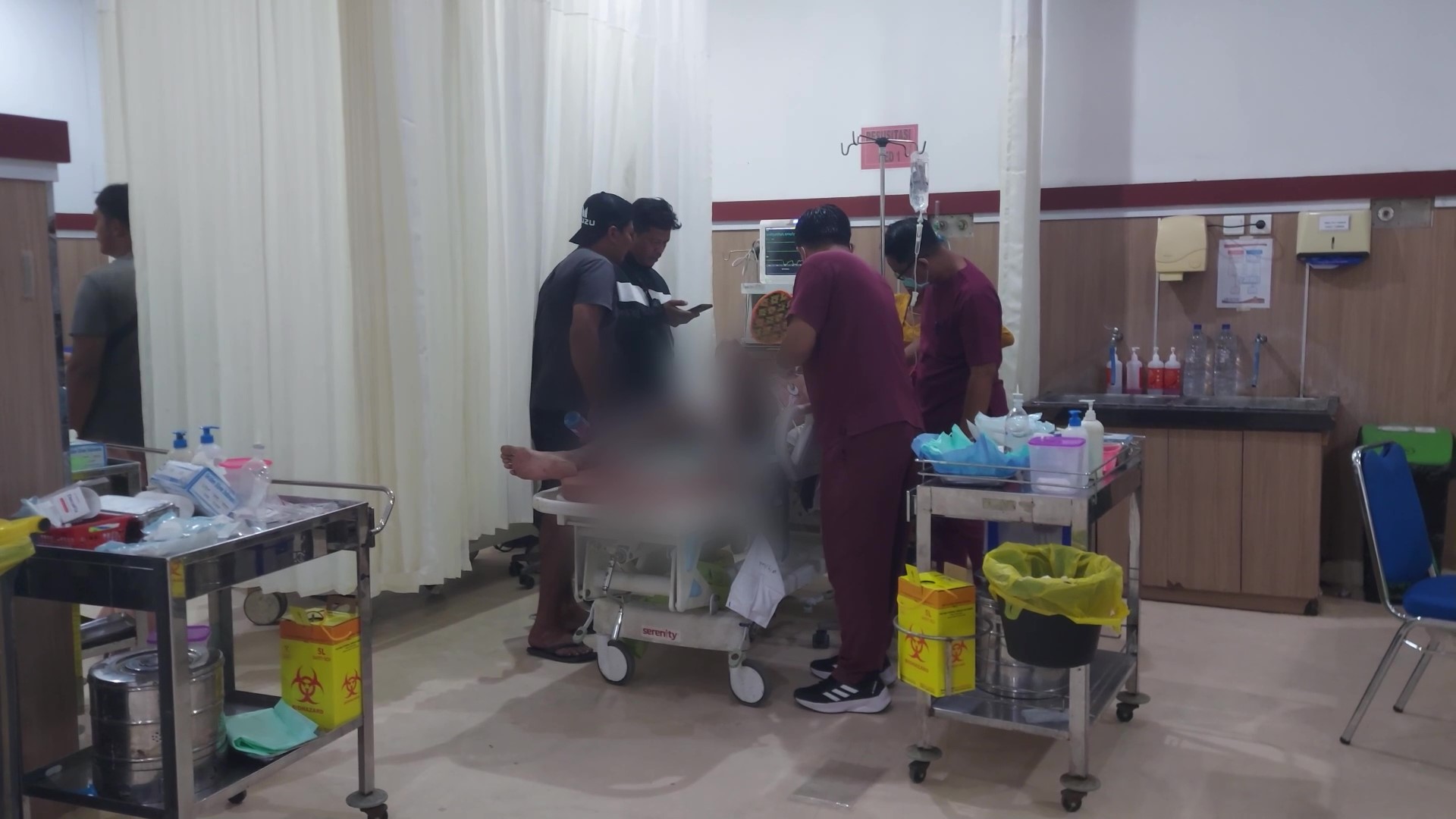 Sopir luka serius pasca dibakar bos
