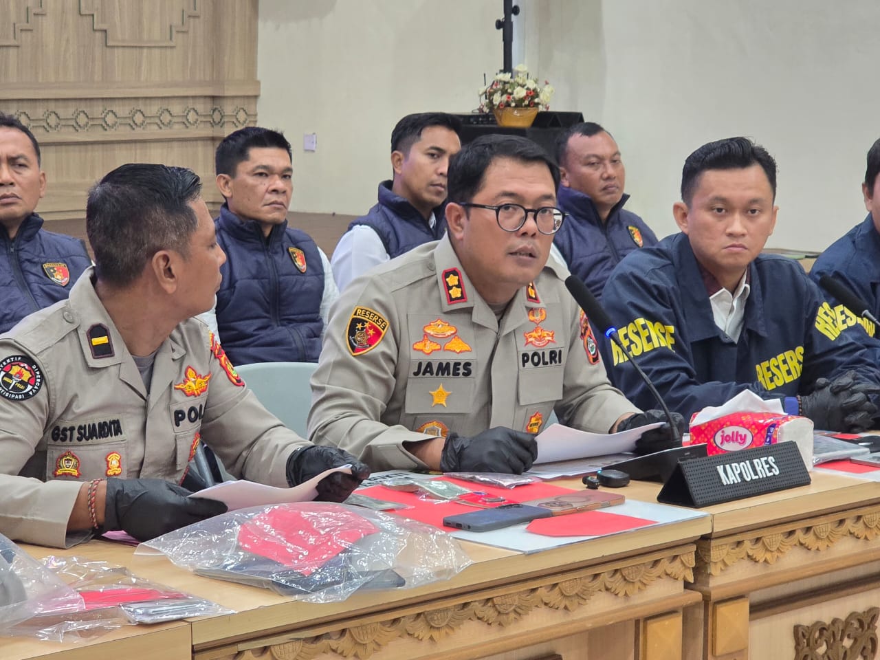 Kapolres Gianyar,  AKBP James Rajaguguk,