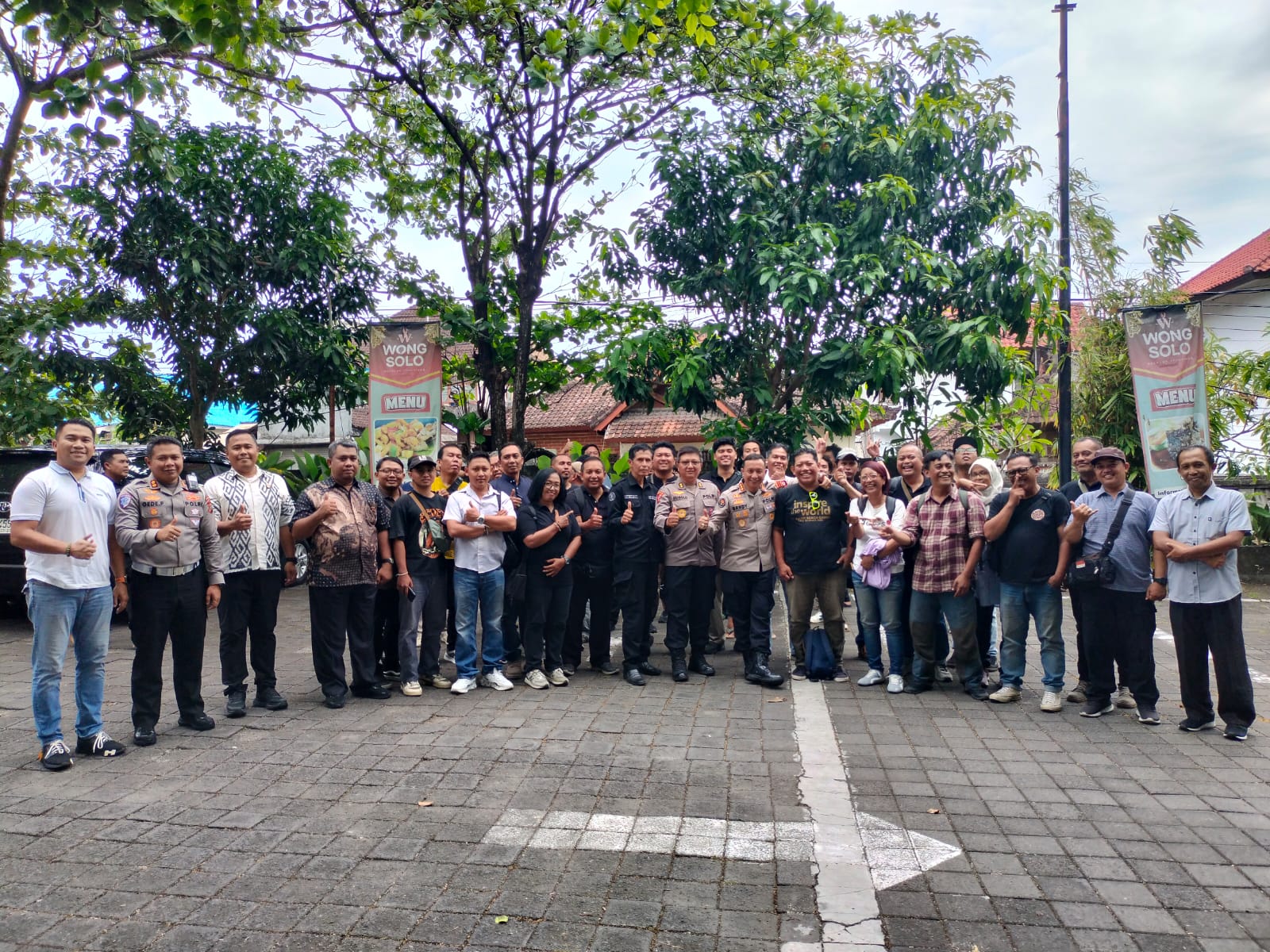 media dan polda Bali