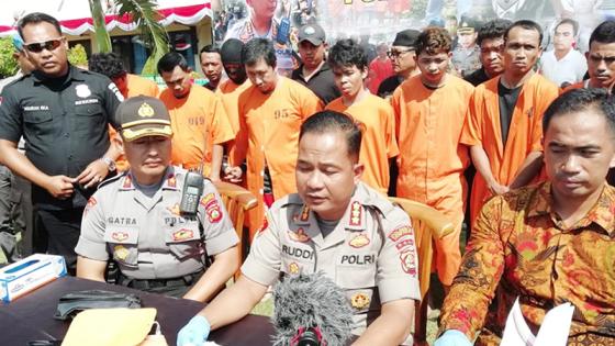 Operasi Pekat Agung Bekuk 11 Tersangka