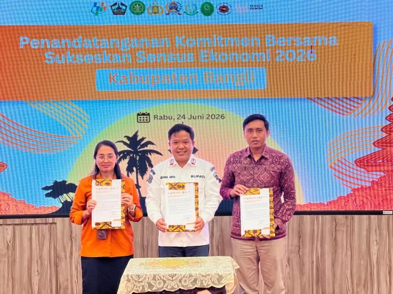 Sukseskan Sensus Ekonomi 2026, Bupati Bangli Ajak Pelaku Usaha Berikan Data Akurat