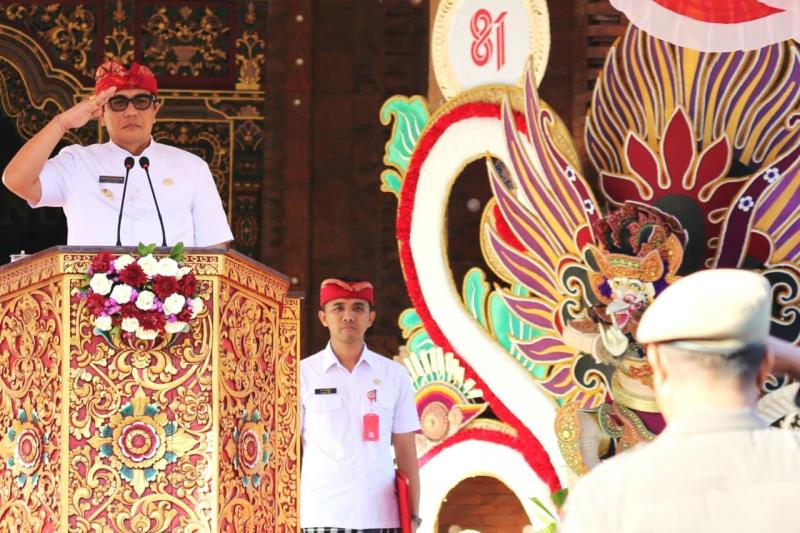 Bupati Sanjaya Pimpin Upacara Hari Jadi ke-68 Provinsi Bali, Tekankan Ketulusan dan Semangat Bersama Wujudkan Bali Era Baru