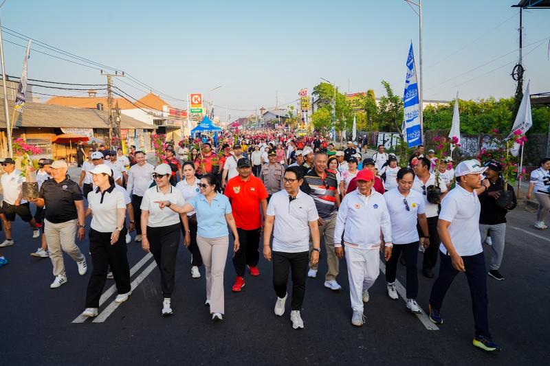 Uji Coba First Car Free Day di Kerobokan, Bupati Badung Komitmen Perluas Ruang Terbuka Hijau